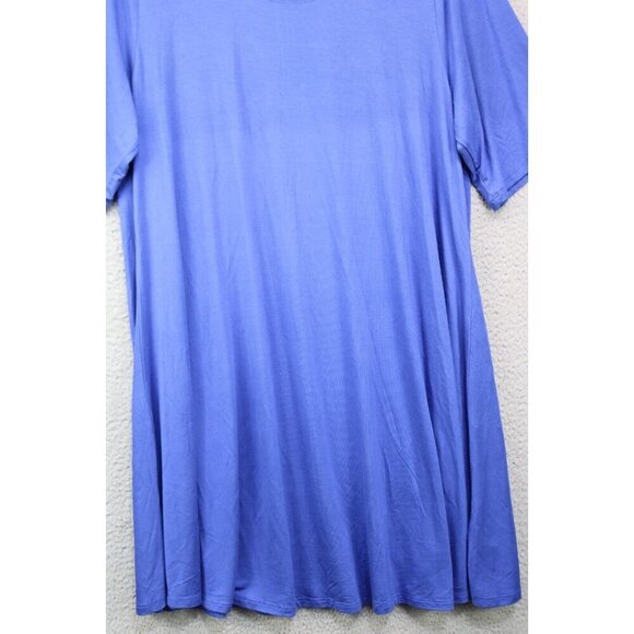 Greige Dazzling Blue Tee-Shirt Dress-Size 1X-New with Tags - Picture 2 of 11